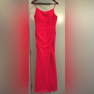 NWT Lavetir Women’s Hot Pink stap floor length dress size 8